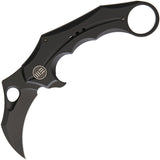 WE KNIFE 8" Black Karambit Hawkbill Flipper Folding Pocket Knife - 708G