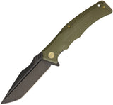 WE KNIFE Co THRAEX Green G10 Linerlock D2 Steel Titanium Folding Knife  709A