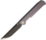 WE KNIFE Co Straight Up Blue Handle Folding Knife Black M390 EDC Framelock 710C