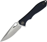 WE KNIFE CO. Ignition Framelock Folding Satin Blade Black G10 Handle Knife 715F