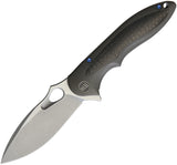 WE KNIFE CO Zephyr Framelock Gray CF Titanium Bohler M390 Folding Knife 716D