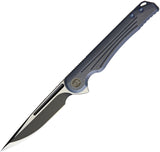 WE KNIFE CO Array Framelock Blue Titanium Handle 2-Tone Folding Blade Knife 718A