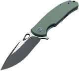 WE KNIFE CO Rectifier Green G10/Titanium & Stainless Black Folding Knife 803A