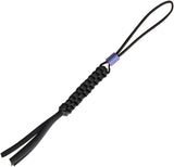 WE KNIFE Co Black Paracrod Knife Lanyard w/ Purple Anodized Titanium Bead A01B