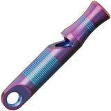 WE KNIFE Co. Purple & Blue Anodized Titanium Emergency Safety EDC Whistle - A05A