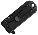 Wesn Goods Microblade Framelock White G10 & Black Titanium Folding D2 Steel Pocket Knife N0162