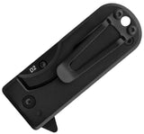 Wesn Goods Microblade Framelock Yellow G10 & Black Titanium Folding D2 Steel Pocket Knife N0163