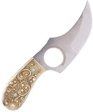 Whiteknuckler Brand Convertible C7 Doubloon Leatherwood 154CM Fixed Blade Knife 7290101