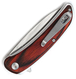 WONITAC Linerlock Sandalwood Folding 14C28N Sandvik Pocket Knife T2511