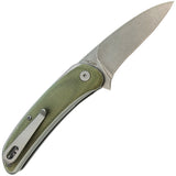 WONITAC Linerlock Green Micarta Folding 14C28N Sandvik Pocket Knife T2514