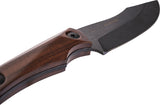 WOOX Bad Boy Hunter Walnut Wood D2 Steel Fixed Blade Knife w/ Sheath K06001