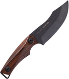 WOOX Bad Boy Hunter Walnut Wood D2 Steel Fixed Blade Knife w/ Sheath K06001