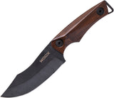 WOOX Bad Boy Hunter Walnut Wood D2 Steel Fixed Blade Knife w/ Sheath K06001