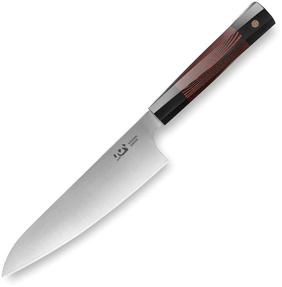 Xin Cutlery Japanese Style Chef's Black & Red G10 304Cu Stainless Kitchen Knife 104