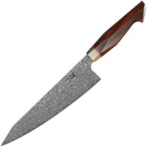 Xin Cutlery Japanese Style Chef's Rosewood & Buffalo Horn Damascus Kitchen Knife 117