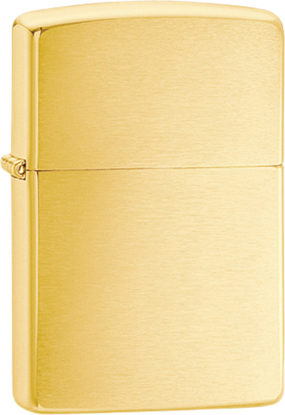 Zippo Lighter Brushed Brass Windproof USA 10780