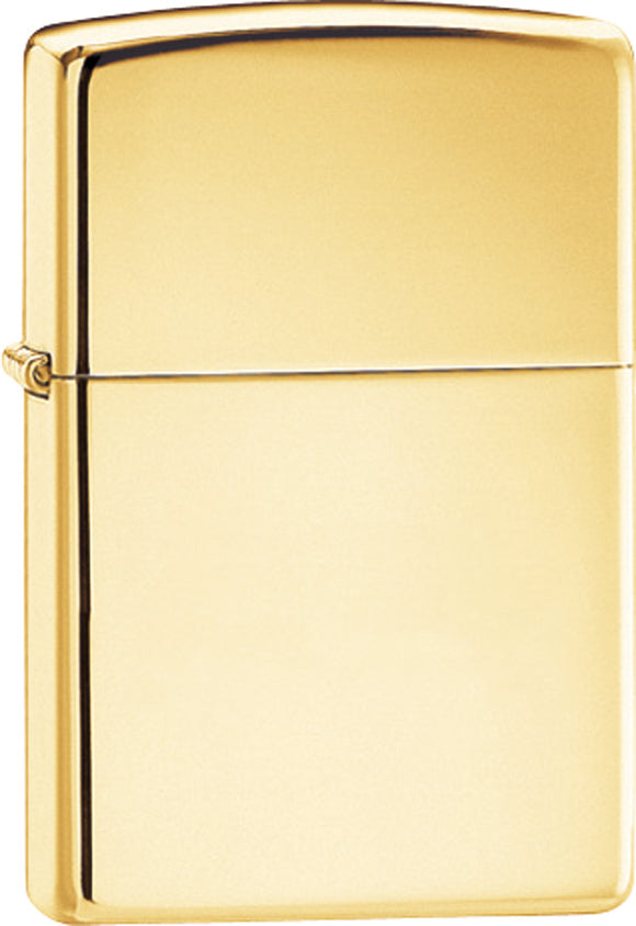 Zippo Lighter High Polish Brass Windproof USA 10790