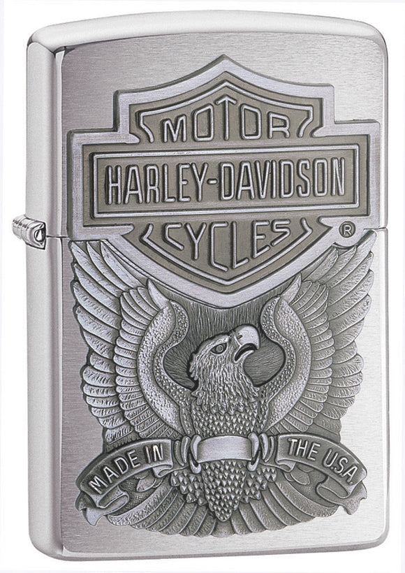Zippo Lighter Harley Davidson Motorcycle Chrome Windproof USA 16284