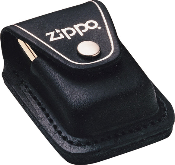 Zippo Lighter Black Leather USA Made Carrying Pouch Sheath 17050