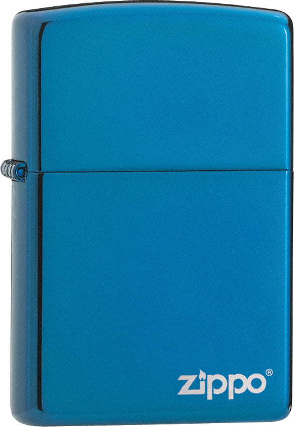 Zippo High Polish Blue Logo
