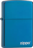 Zippo High Polish Blue Logo