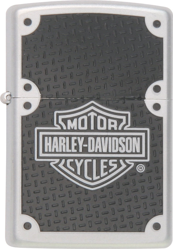 Zippo Lighter Harley Carbon Fiber Windproof USA New 24025