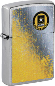 Zippo U.S. Army Grey & Yellow Lighter 26695