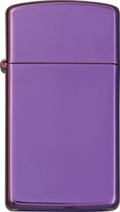 Zippo Lighter Slim Abyss Purple Windproof USA New 28124