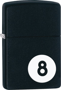 Zippo Lighter 8-Ball Black Windproof USA New 28432