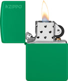 Zippo Grass Green Matte Lighter 53478