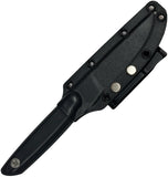 ZA-PAS Knives EHO Black G10 1.4116 Stainless Fixed Blade Knife w/ Sheath HOBLWBD