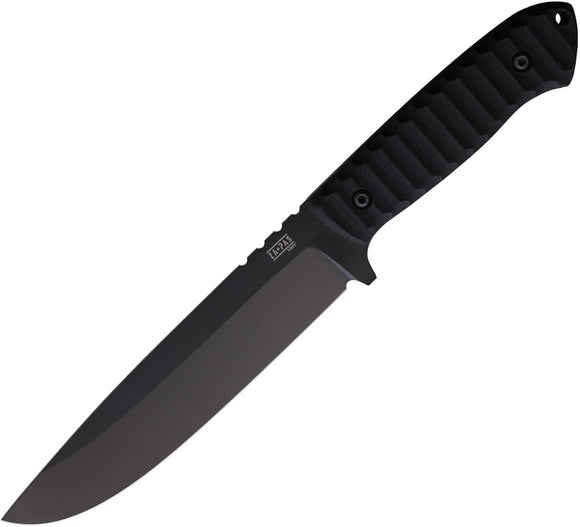 ZA-PAS Knives Expendable Toxic Black G10 NMV 02 Fixed Blade Knife EXTCGBK