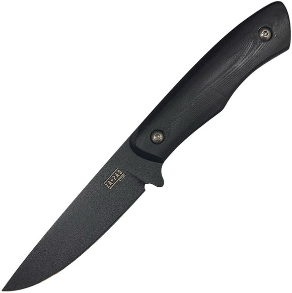 ZA-PAS Knives M10M Black G10 1.4116 Stainless Fixed Blade Knife w/ Sheath M10MBK
