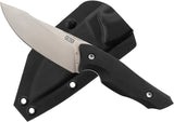 ZA-PAS Knives Ninja Black G10 D2 Steel Fixed Blade Knife NIGBK