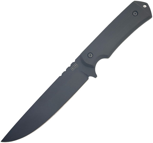 ZA-PAS Knives VIDI Black G10 NMV Tool Steel Fixed Blade Knife w/ Sheath VD1BK