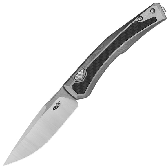 Zero Tolerance Automatic Model 0556 Knife Button Lock Titanium & Carbon Fiber MagnaCut Blade 0556