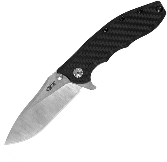 Zero Tolerance Hinderer Slicer Framelock Titanium & Carbon Fiber Folding 20CV Knife 0562CF20CV