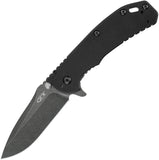 Zero Tolerance Hinderer Assisted Open Folding Knife Blackwash G10 -  0566bw