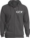 Zero Tolerance White Logo Gray Long Sleeve Medium Zip-Up Mens ZT Hoodie 18M