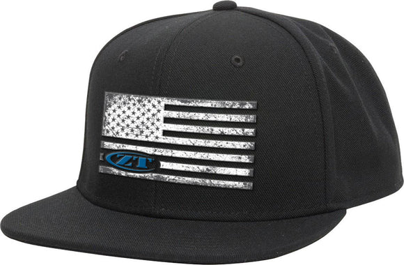 Zero Tolerance Flag Black & White Snap-Back Hat CAPZT201