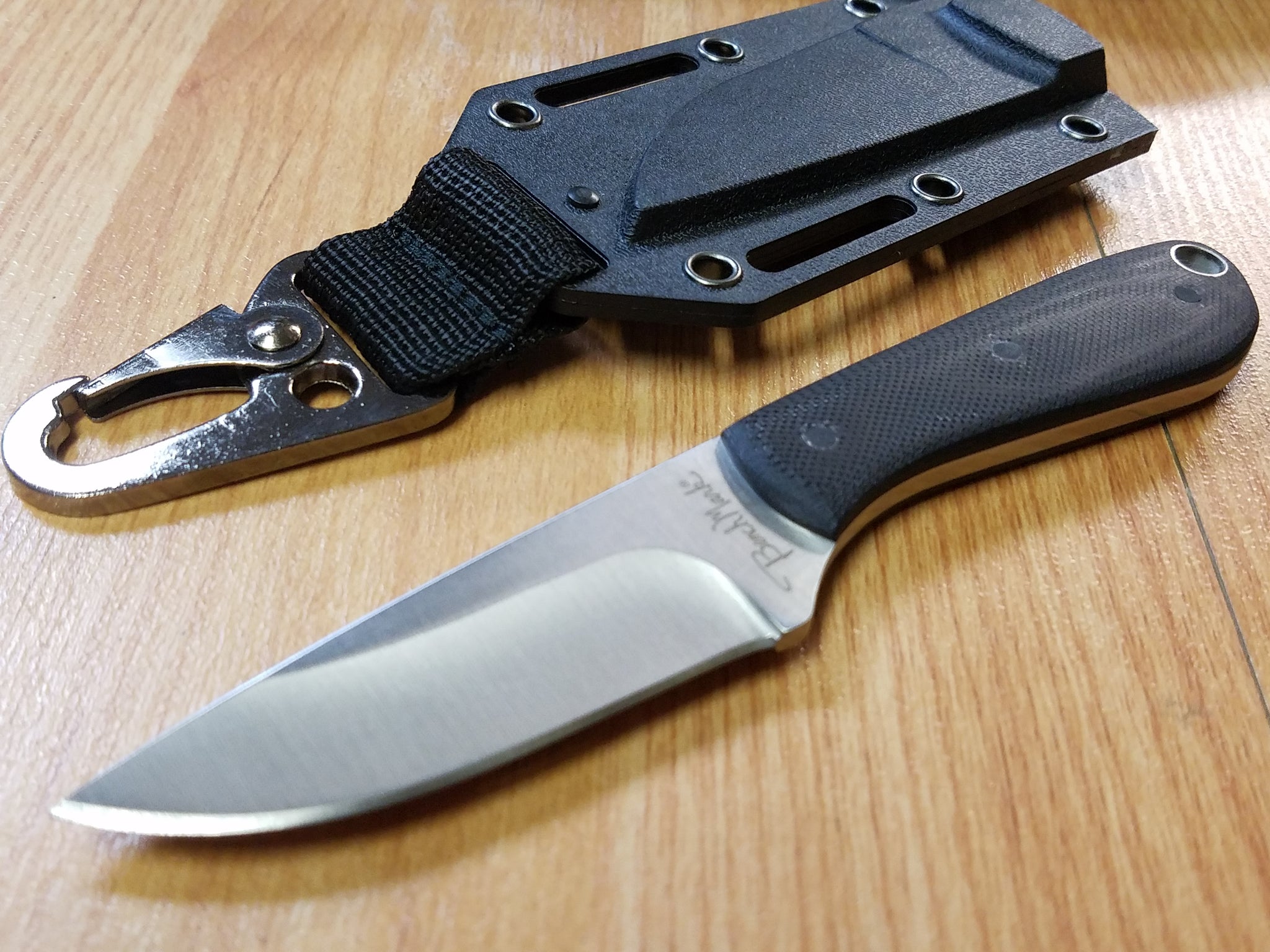 Benchmark Backpacker 420 Stainless Micarta Handle Fixed Blade