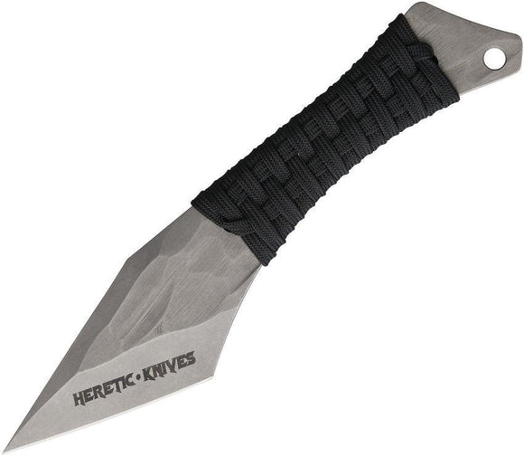 Heretic Knives Chimera Fixed Blade Blasted 1 Piece Black Battle Worn Knife 