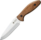 Kizlyar Flint Satin Walnut Handle AUS-8 Stainless Fixed Knife 