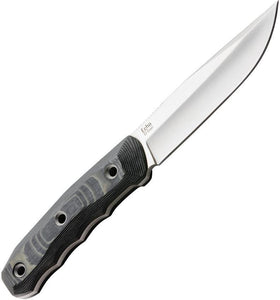Kizlyar Echo Fixed Satin D2 Tool Steel Blade Black & Gray Micarta Knife