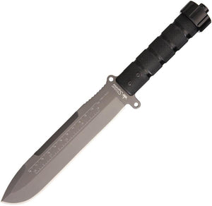 Kizlyar Survivalist Titanium AUS-8 Stainless Fixed Knife with Survival Kit