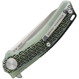Stedemon BG01 Jade G10 Stainless Satin Folding Pocket Knife Linerlock