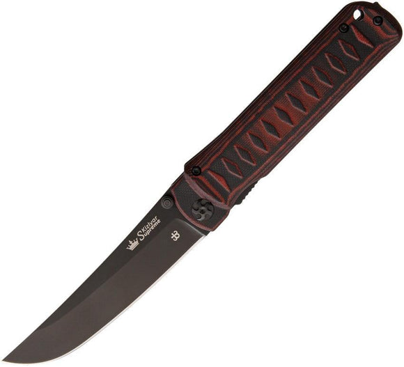 Kizlyar Whisper Linerlock Red/Black G10 Handle D2 Tool Steel Folding Knife