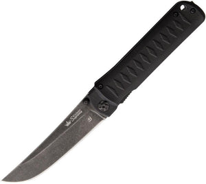Kizlyar Whisper Linerlock Black G10 Titanium D2 Tool Steel Folding Knife