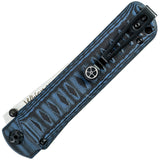 Kizlyar Whisper Linerlock Black & Blue G10 Bohler M390 Folding Knife 0120