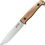 Kizlyar Pioneer Sleipner Steel Satin Walnut Handle Fixed Knife